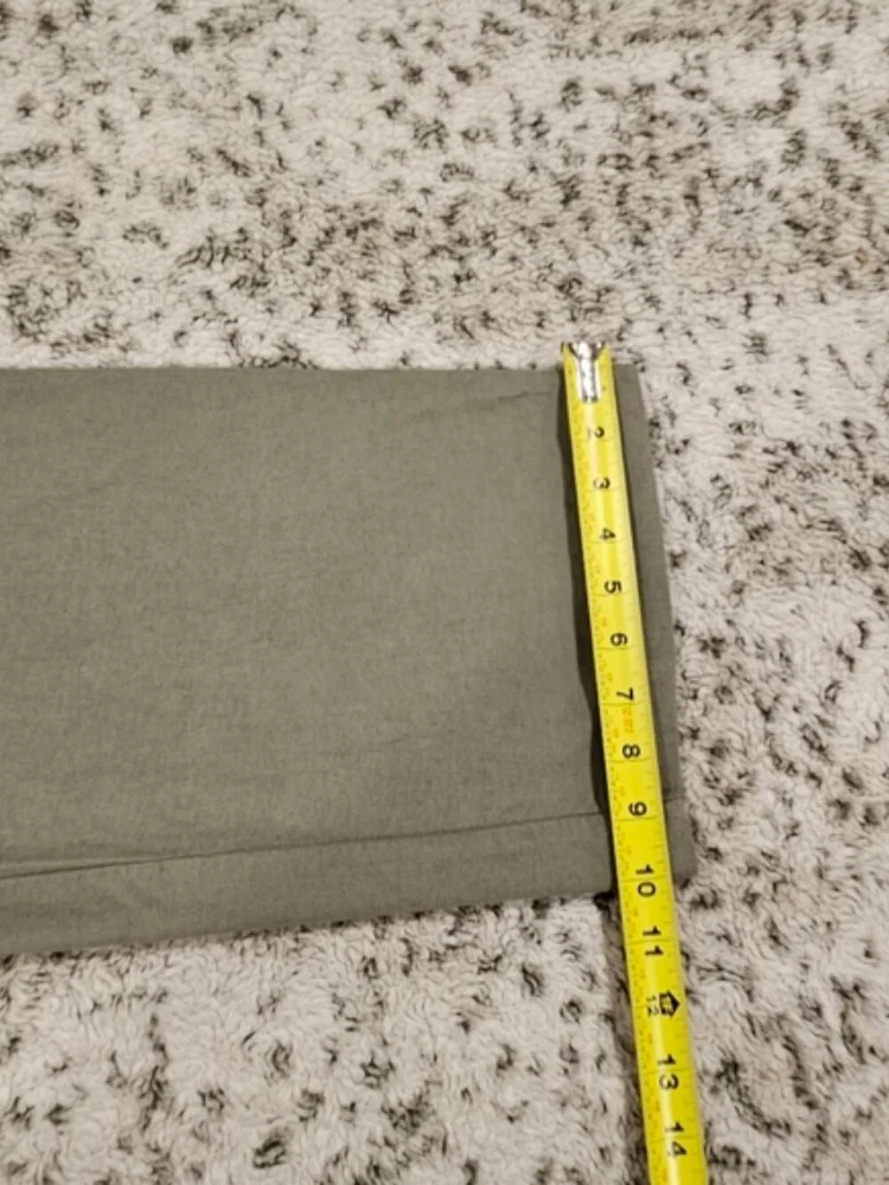 Zara SZ M Olive Green Linen Blend Wide Straight Leg Pants Hip Pockets